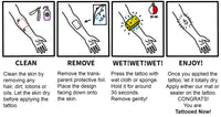 Temporary Tattoo Pack (6 Pack)