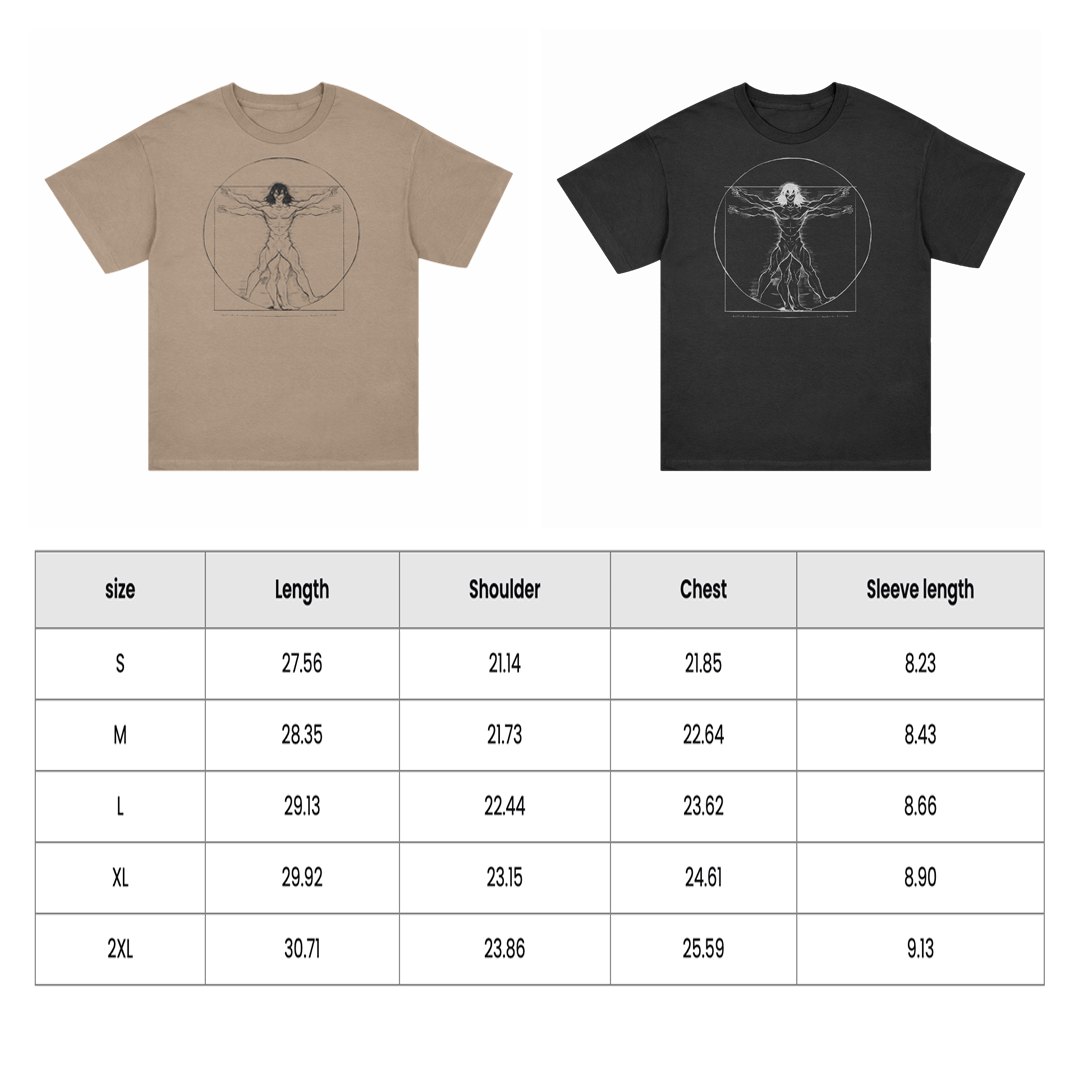 Vitruvian Eren Tee (Retro Black)